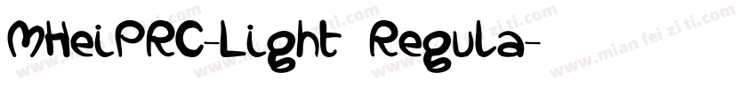 MHeiPRC-Light Regula字体转换